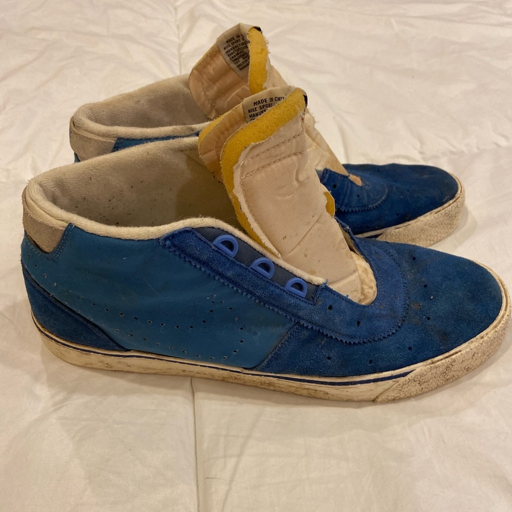 Blue Suede Nike Sneakers